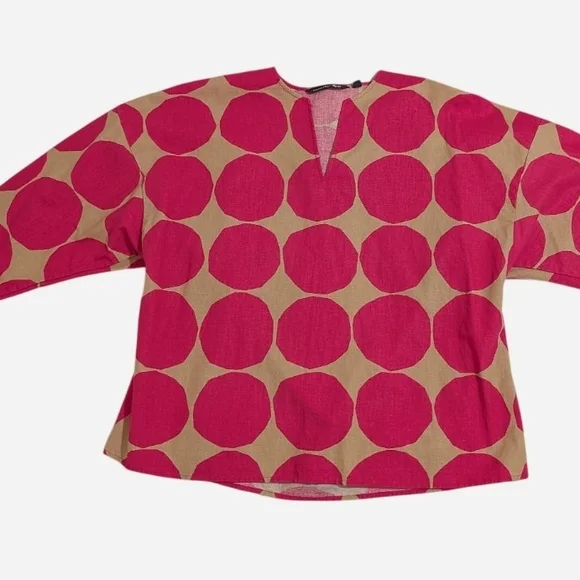 Pre-owned Pink Polka Dot Women's Top - Picture 7 of 7